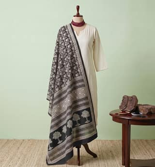 Hand Block Printed Cotton Dupatta