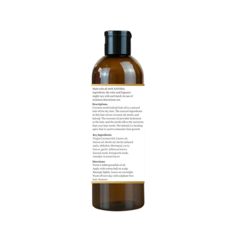 Daily Hair Nourishing Oil | Coconut | Methi | Kalonji | Nourish | Strengthen | Protect view 2