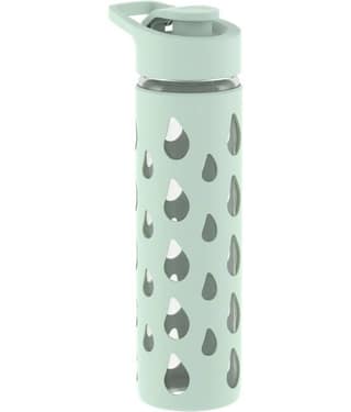 Rioware Quicksip Borosilicate Glass Water Bottle Grey Water Bottle 550 mL ( Set of 1 )