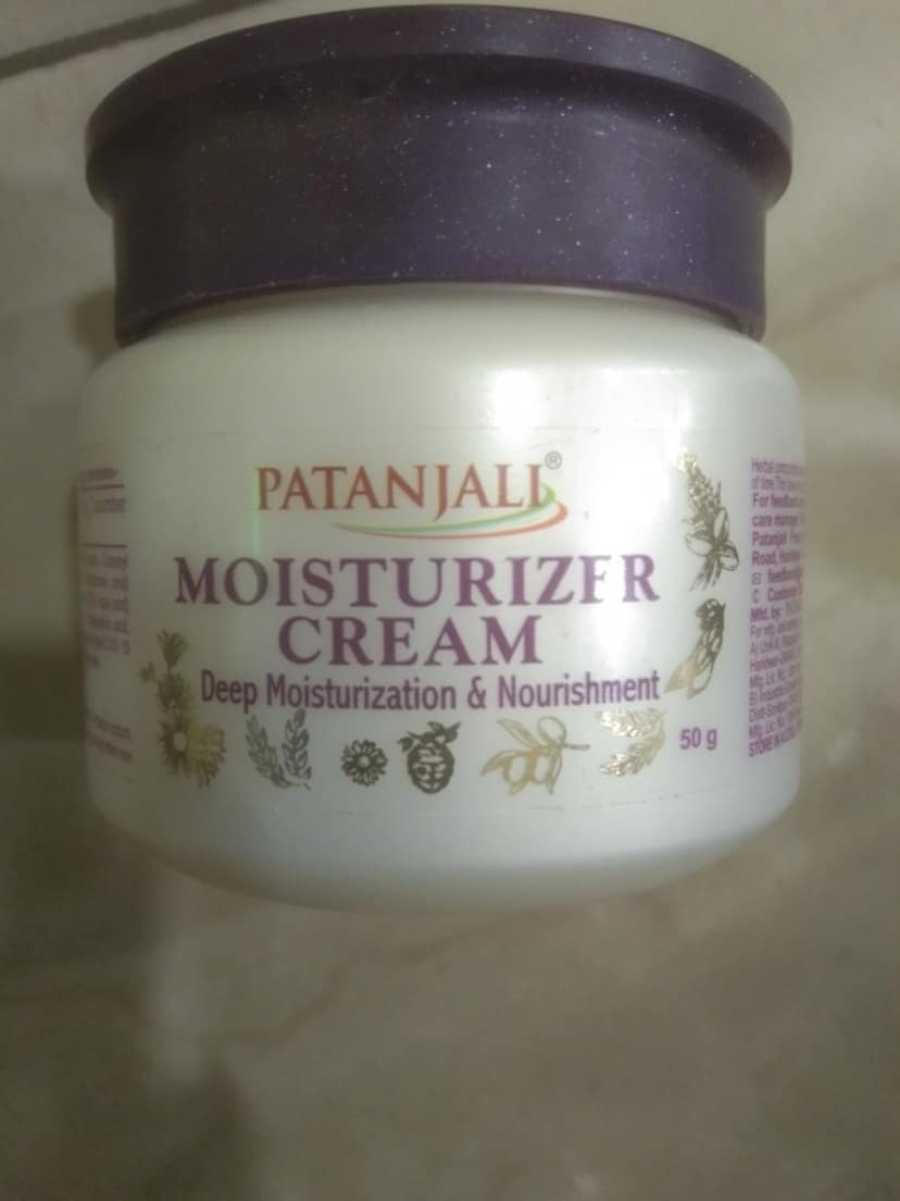 Patanjali Moisturizer Cream Deep moisturization & nourishment 50 g