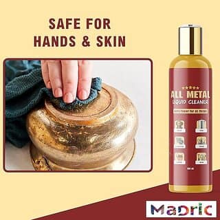 Instant Copper brass cleaning gel (Metal Cleaner), instant cleaner for Copper, Brass, Bronze. Tarnish remover, All Metal Cleaning Liquid Polish (100ml) view 2