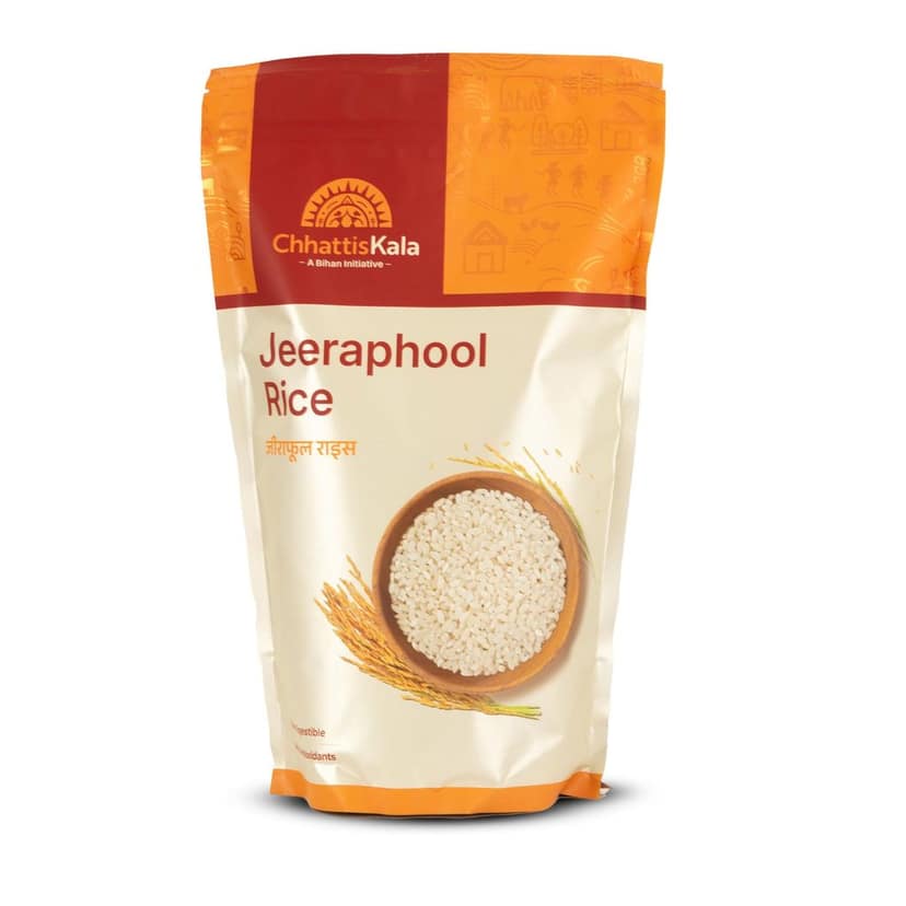 Chhattiskala A Bihan Initiative Jeeraphool Aromatic Rice 1kg Naturally Fragrant Short Grain Rice Authentic Indian Jeeraphool Chawal for Daily Cooking