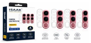 ISAAK Back Camera Lens Protector compatible for Vivo Y31 5G (Pack of 4)