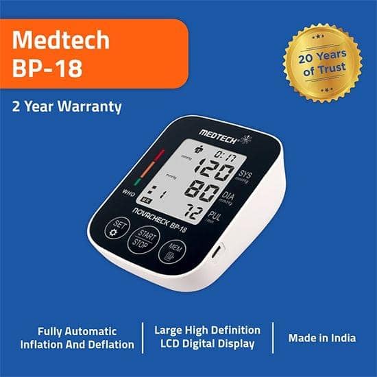 Automatic Blood Pressure Monitor with Large Display for Home Use view 2