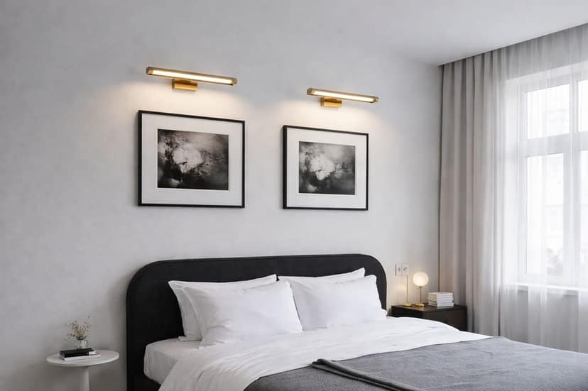 SPARKWORLD Premium LED Picture Light Wall Lamp | Warm White Painting & Photo Frame Light | Brass / Antique Gold Finish for Bedroom & Living Room | Colour: LX776WL|6W/GD view 2