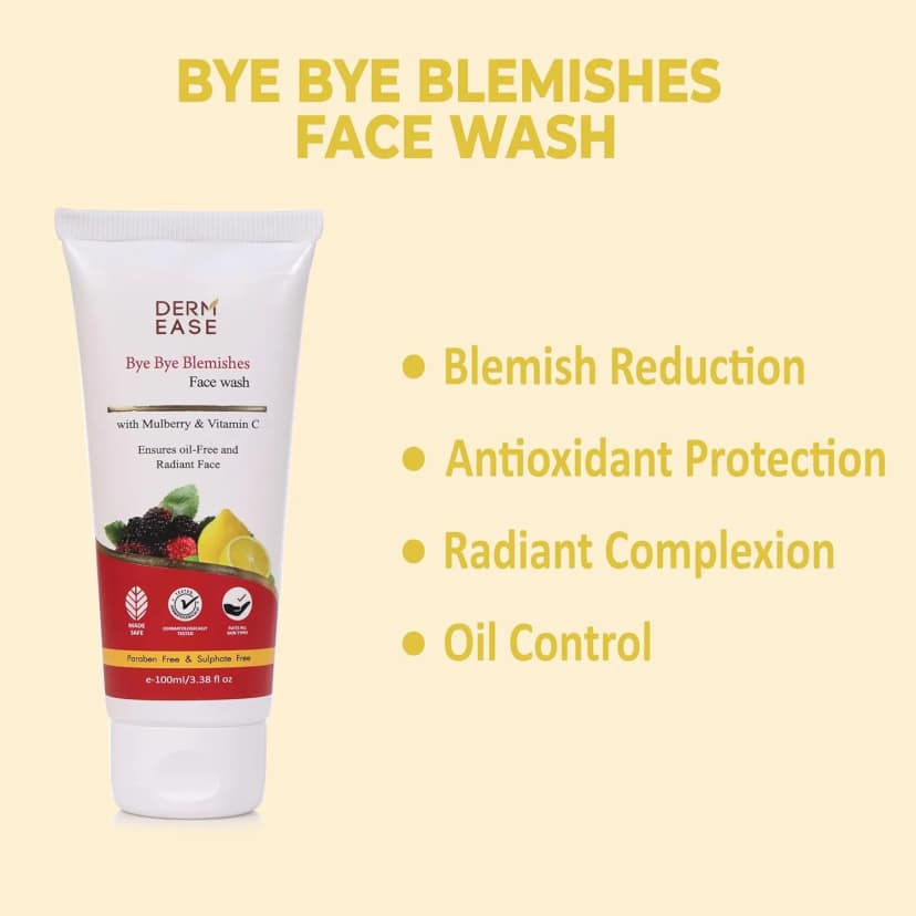 Dermease Bye Bye Blemishes Face Wash for Clear Skin