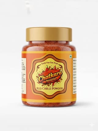 Chatkara Masala Red Chilli Powder | Lal Mirch Powder for Cooking | Rich Color and Flavor Spice | Ideal for Indian Curries and Marinades
