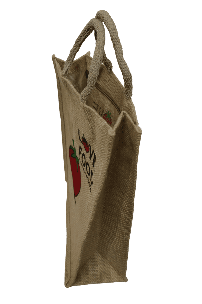 Natural brown jute view 2