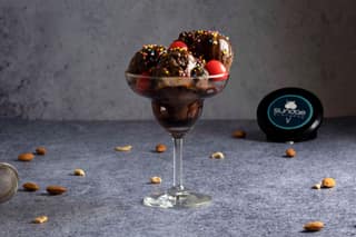 Chocolate sprinkle sundae