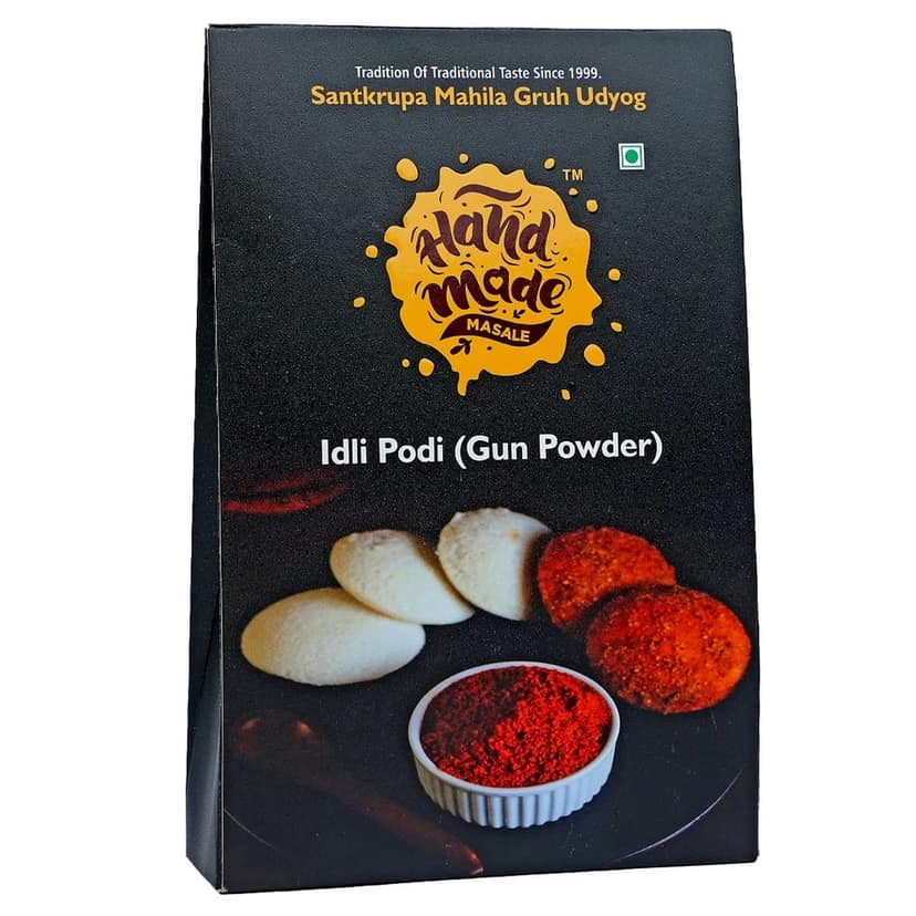 Handmade Masale Idli Podi (Gun Powder) - 100% Natural & Authentic South Indian Spice Blend for Idlis, Dosas, Uttapams & More view 2