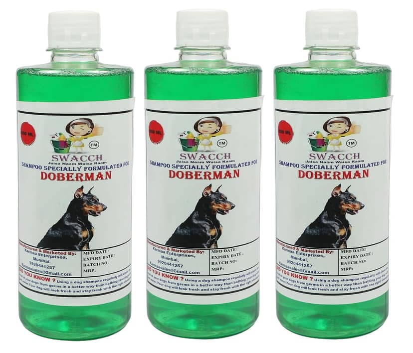 Swacch Shampoo Specially Formulated for Doberman (500ML) (Combo Pack of 3) Neem Alovera view 2