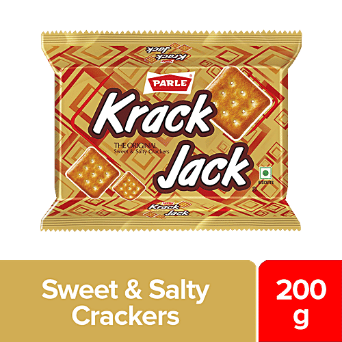 Parle Krackjack Biscuits, 200 g Pouch