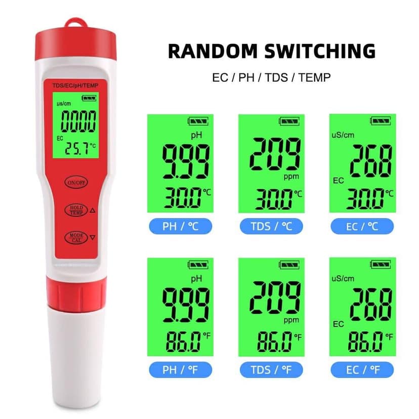 4 in 1 pH/TDS/EC/TEMP Meter view 2