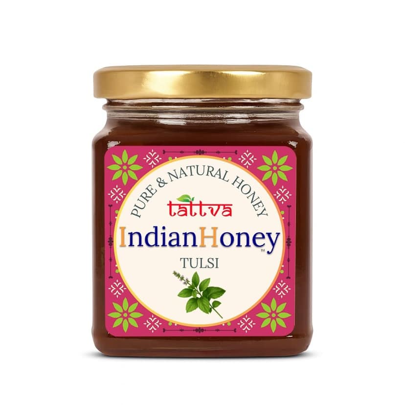 IndianHoney Tulsi & Tulsi Lemon Ginger Infused Honey Combo Pack (230gm & 230gm) view 2