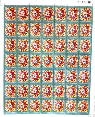 Shobhaphila's Full sheet Stamps 2009 (d) (4 NO.S)