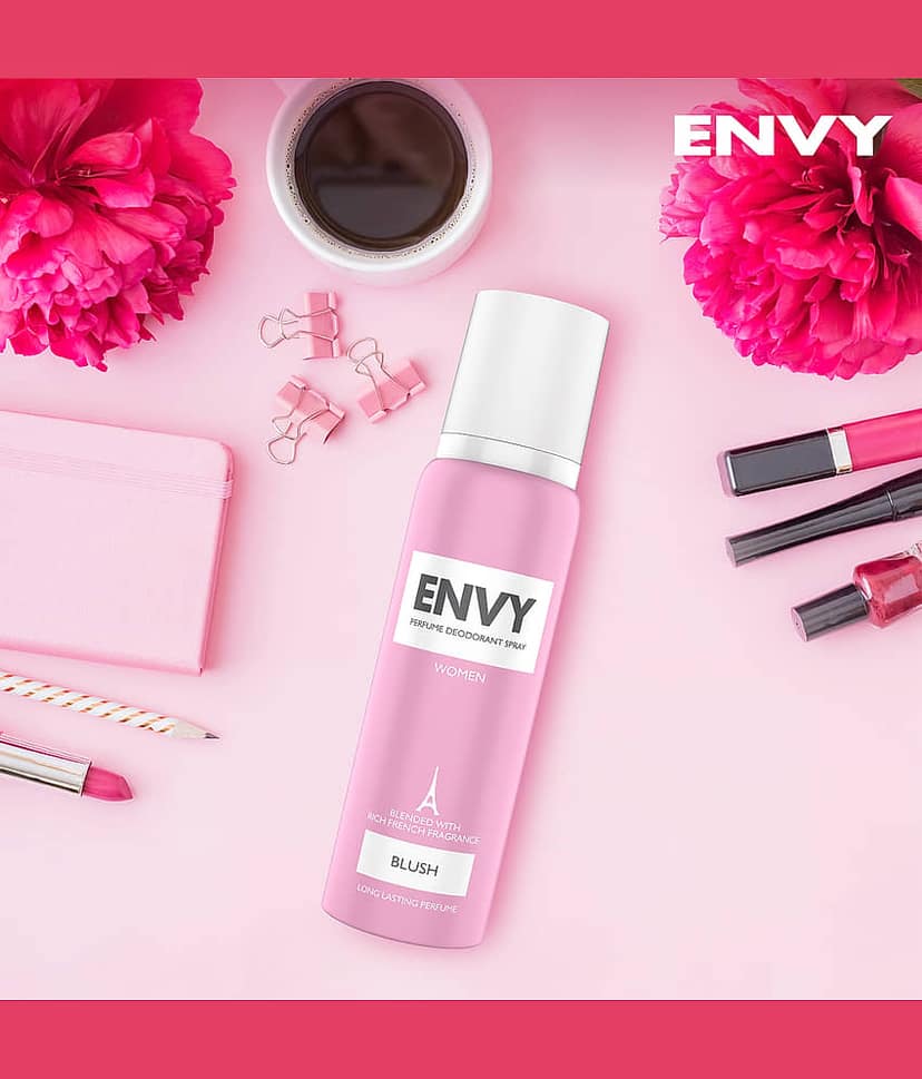 Envy Fiery, Dark & Blush 140 ml Each Deodorant Spray for Women,Men 420 ml ( Pack of 3 ) view 2