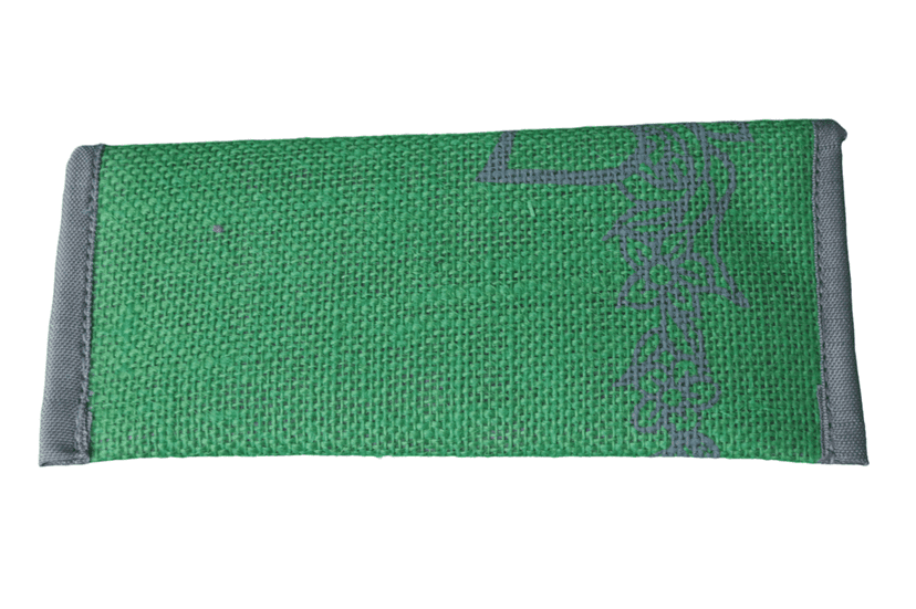 Green Hemp Coin Purse Wallet - Eco-Friendly and Durable view 2