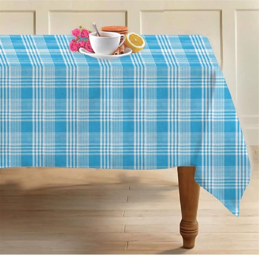 AIRWILL 100% Cotton 2 Seater Table Cover (Pack of 1)