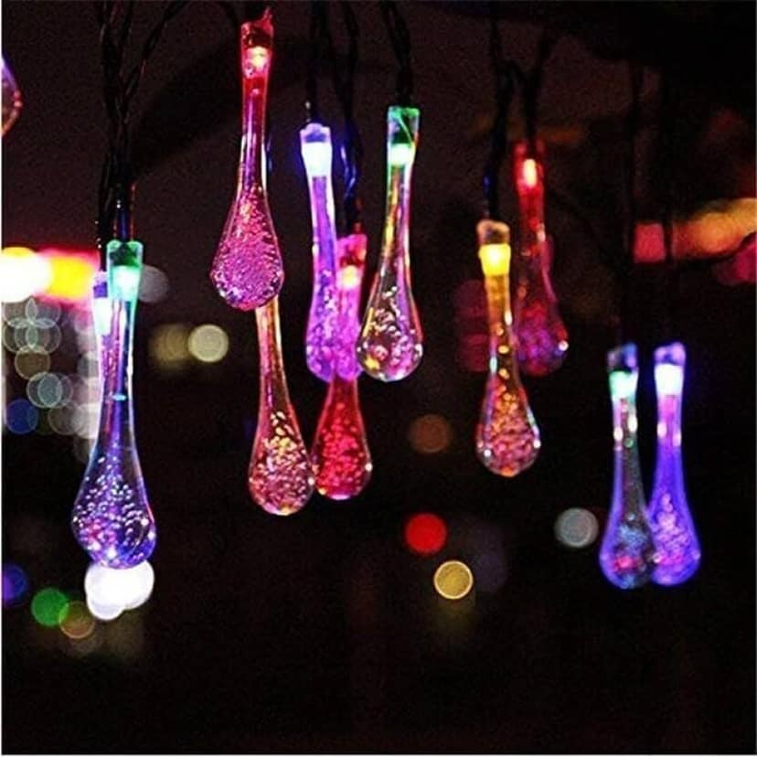 SPARKWORLD 14 LEDs | 3.5 Meter Multicolor Water Drop Rice Lights | Steady Glow | Decorative String Light Pack of 1 view 2