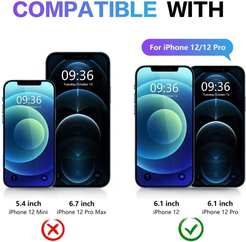 Faircost for iPhone12/ 12 Pro Back Cover Shockproof (Silicon| Transparent) view 2