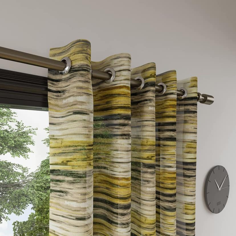 DDECOR - 100% Polyester Large Door 9 Ft|135 CM X 270 CM| - Yellow view 2