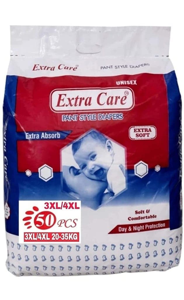 Extra Absorb Pants Style Baby Diapers - 50 Pants, 4xl | Leakage Protection, Rush-Free Baby Diaper Pants view 2