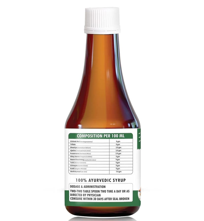 Dr JPG Organic Herbals Liver Kidney care Syrup 200ml Best blend Of Herbs|| Boosts Appetite & Digestion view 2