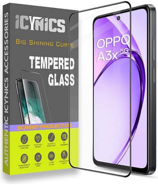 Icynics Tempered Glass Compatible For OPPO A3X 5G ( Pack of 1 )