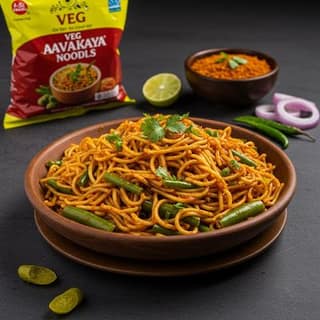 Veg Aavakaya Noodles