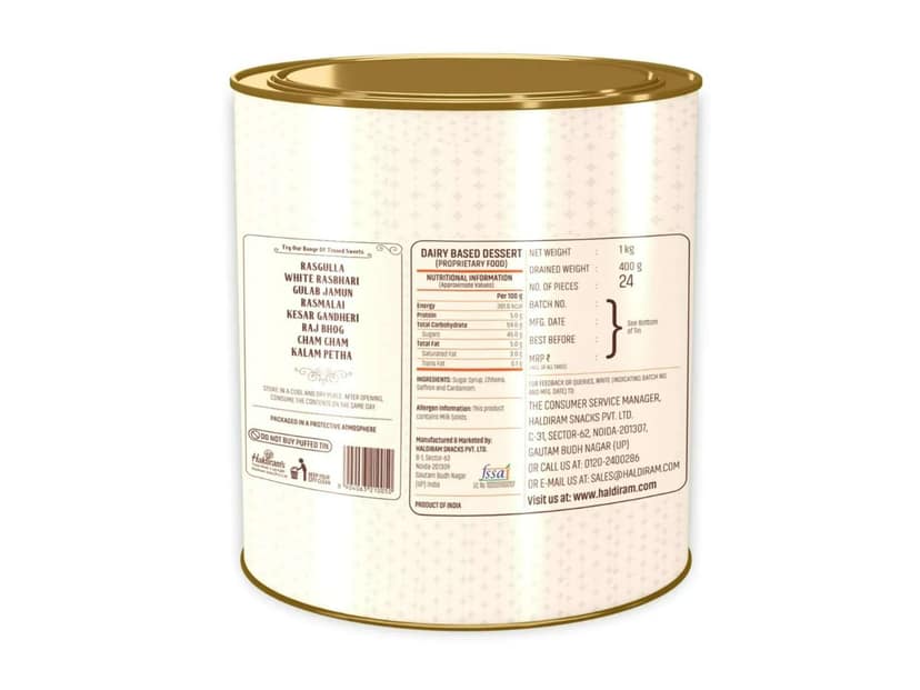 Haldiram's Kesar Rasbhari - 1 Kg view 2