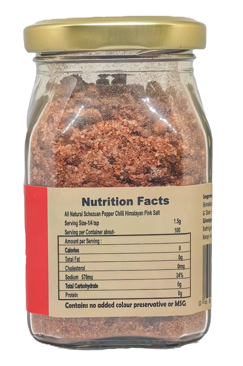 Artisan Palate All Natural Schezwan Pepper Chilli with Himalayan Pink Salt 150gm view 2