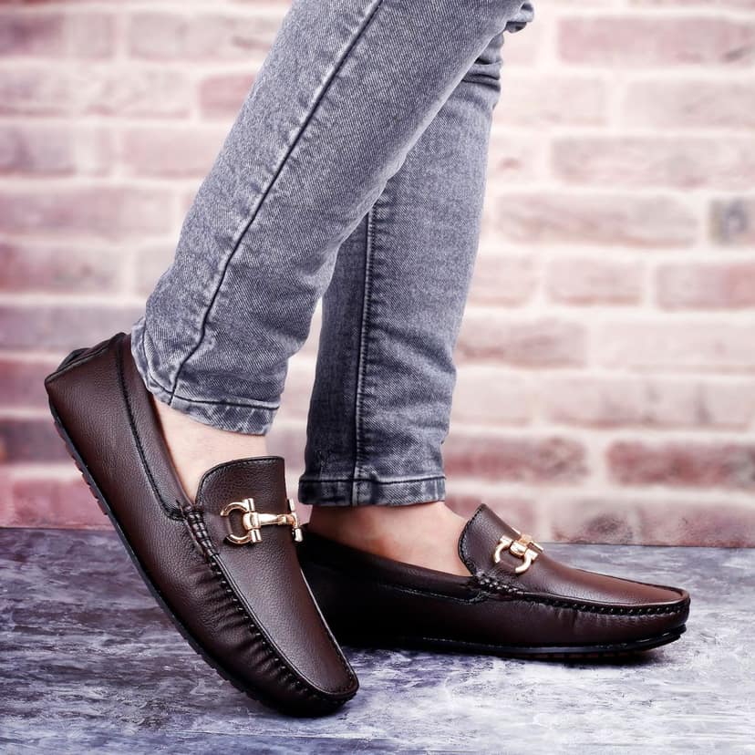 New Latest Men's Faux Leather Slip-on Loafers view 2