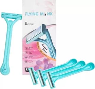 Flying monk Super steel twin blade unisex disposable razor with Gel (Pack of 4)