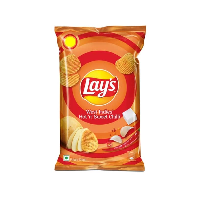 Lays Hot N Sweet Chilli Potato Chips 52 Gms