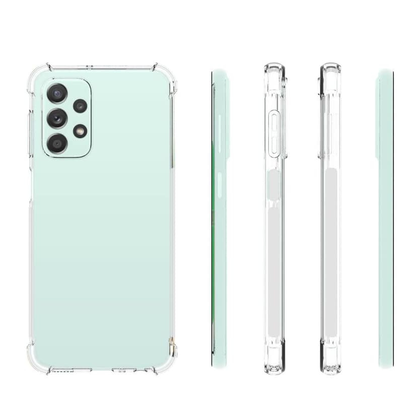 USTIYA for Samsung Galaxy A23 Case Clear TPU Four Corners Cover Transparent Soft funda view 2