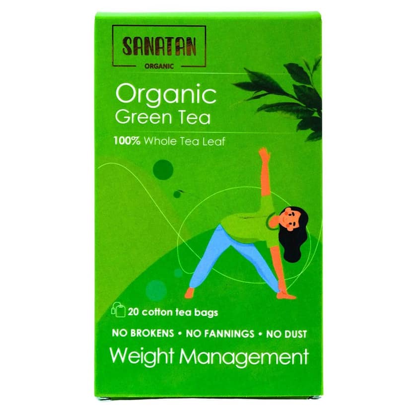 Sanatan Organic Weight Management Green Tea- 20 sachets