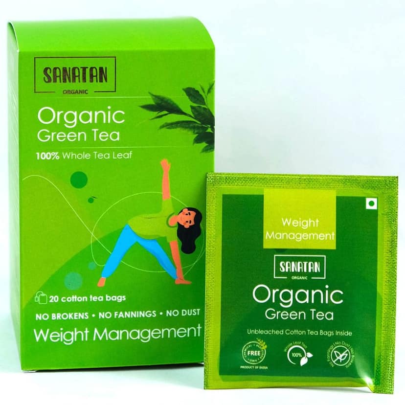 Sanatan Organic Weight Management Green Tea- 20 sachets view 2