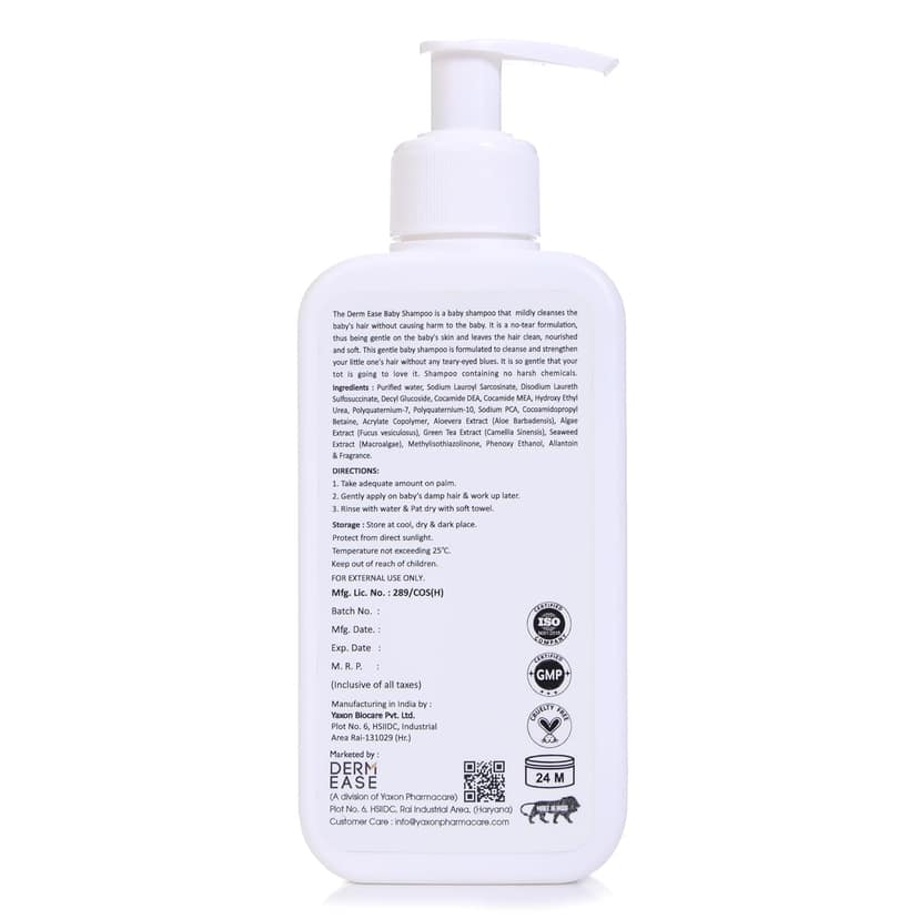 Dermease Baby Shampoo with Aloe Vera for Gentle Care view 2