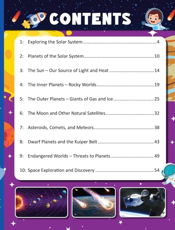 Junior Genius: Cosmic Wonders – A Fun-Filled Space Learning Book for Kids Age 7+ | Explore Planets, Stars, Rockets, and More Through Facts, Activities & Quizzes view 2