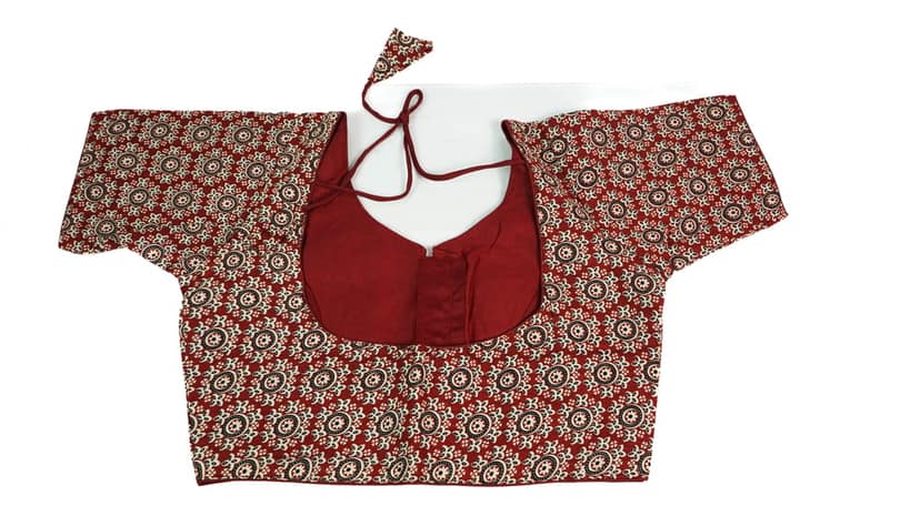 Cotton Kalamkari Blouse view 2