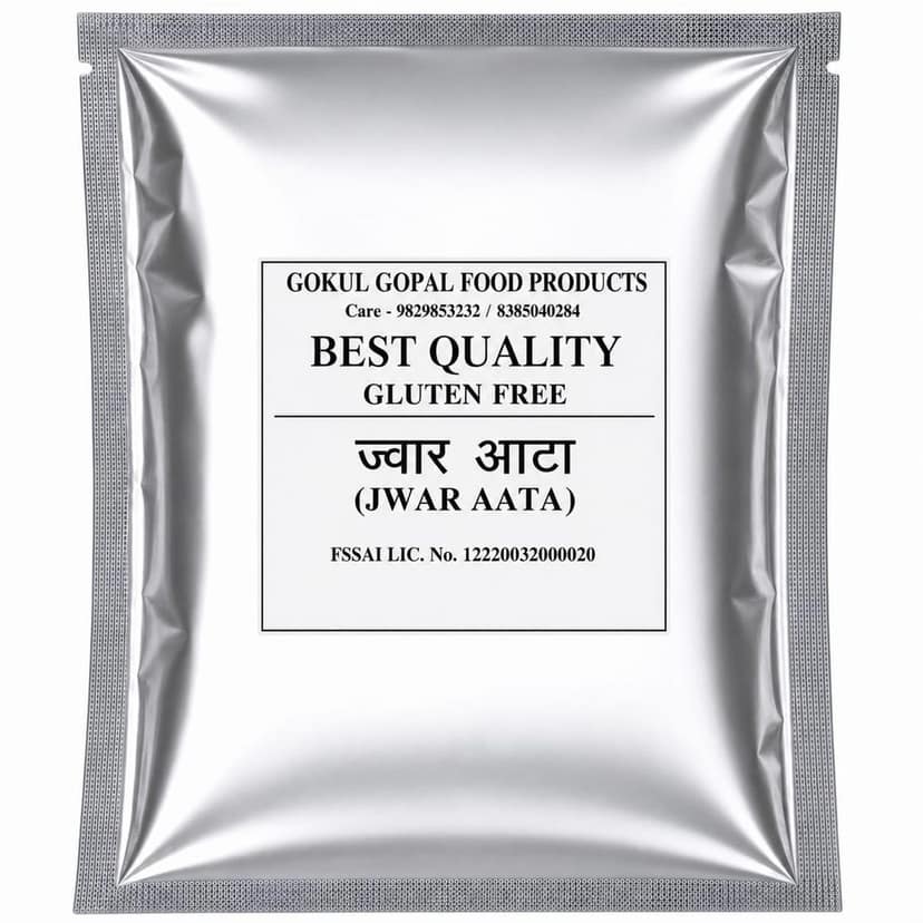 Gokul Gopal Jowar Aata (Sorghum Flour), Gluten Free, High in Fiber, Supports Weight Loss, Boosts Immunity, Good for Diabetic Patients, Skin and Hair 500gm