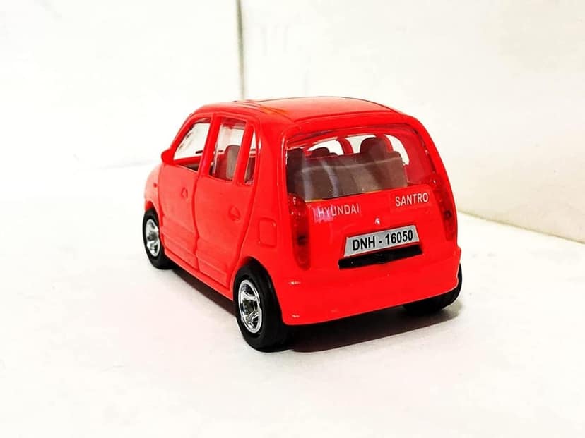 Pull Back Plastic Hundai Car Toy|Wonderfull Design & Bold Look|Perfect for Kids Fun (Pack of 1, Multicolor) view 2