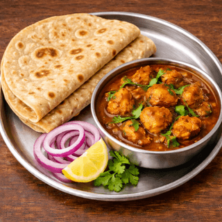 Chapathi - chicken curry