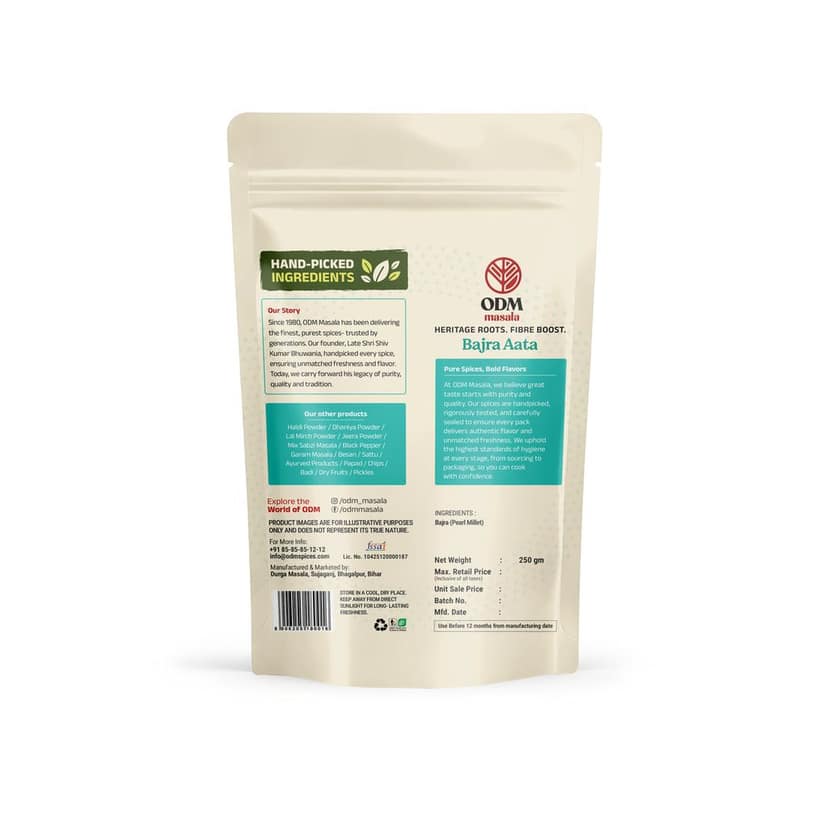 ODM Masala Bajra Atta (Pearl Millet Flour) - Stone-Ground view 2