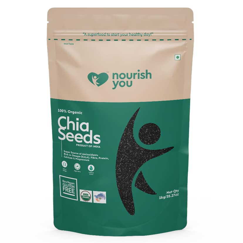 nourish you Raw Black Chia Seeds