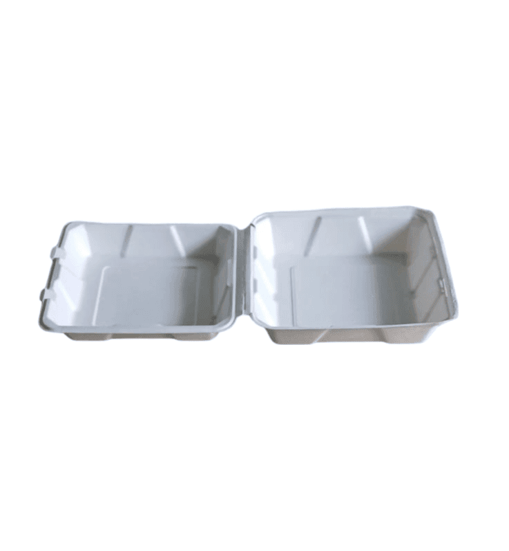 "Eco-Friendly Disposable Square Foam Food Containers with Lids - 10 Pack" view 2