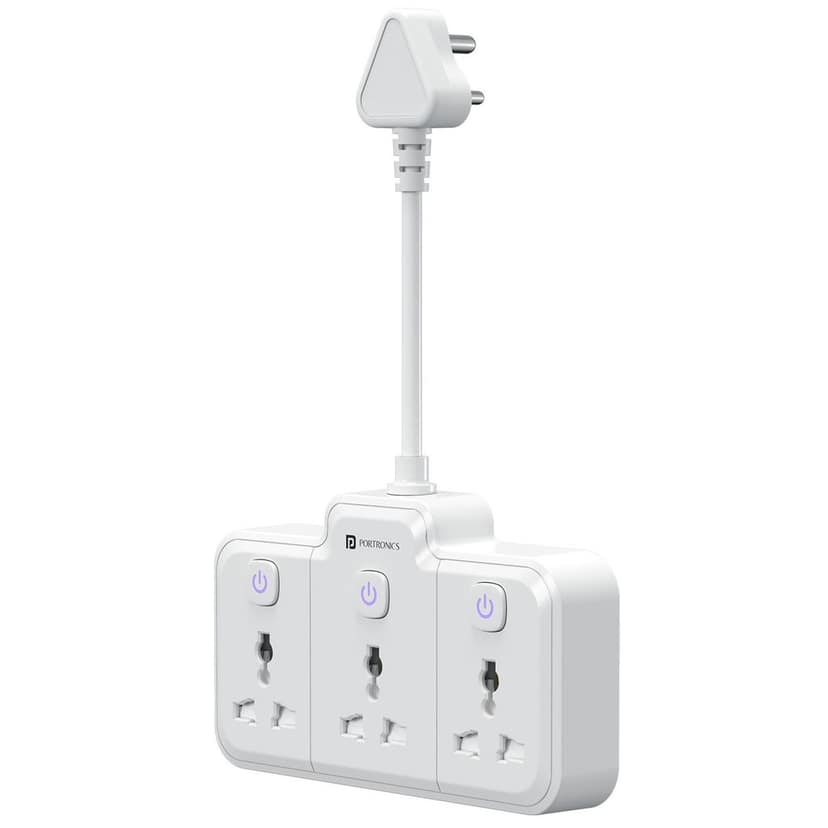 Portronics 2500W Power Plate Nano 3-in-1 Power Extender