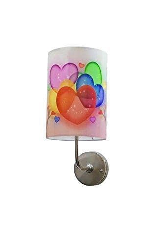 Light Angle Handmade Colored Crafted Scented Lovely Heart Wall Lamp Sconce Lamp Shade (Multicolour) view 2