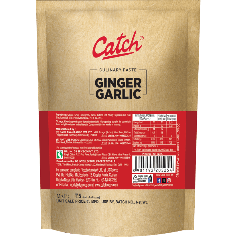 Catch Cooking Paste || Ginger Garlic || 22 Grams view 2