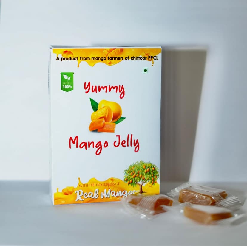 yummy mango jelly 100% natural with the goodness of real mango